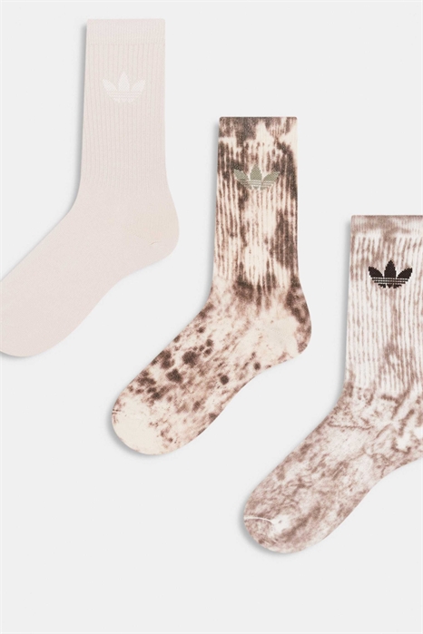 Набор из 3 пар носков с принтом «тай-дай» в форме трилистника артикул 141909596