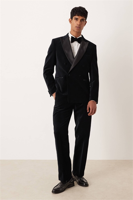 Брюки смокинга с прямыми брючинами артикул 147764031