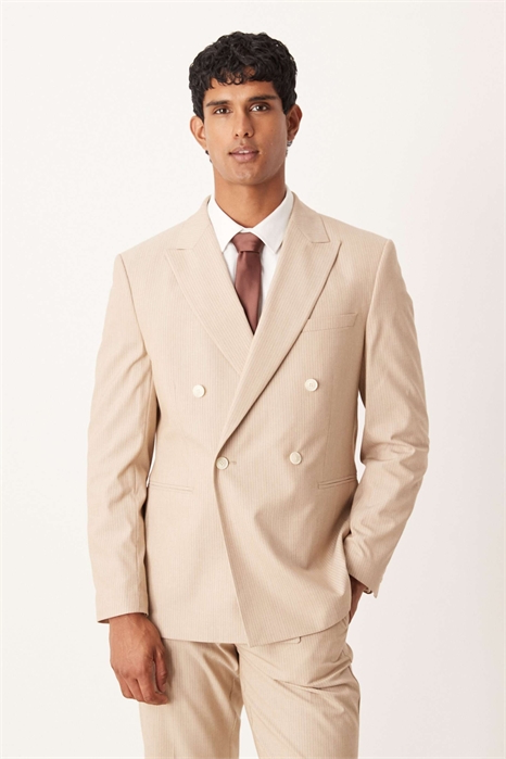 Двубортный пиджак классического кроя артикул 141106083