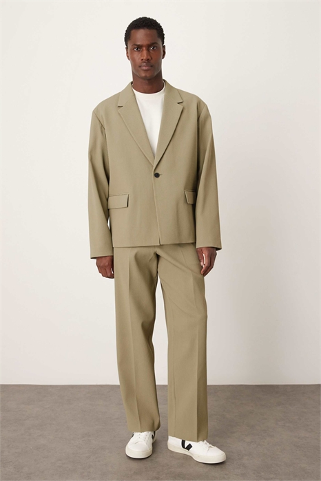 Брюки из рибана широкого кроя артикул 148608772