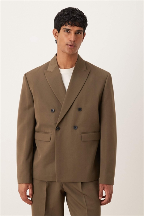 Короткая двубортная пиджак артикул 147015875