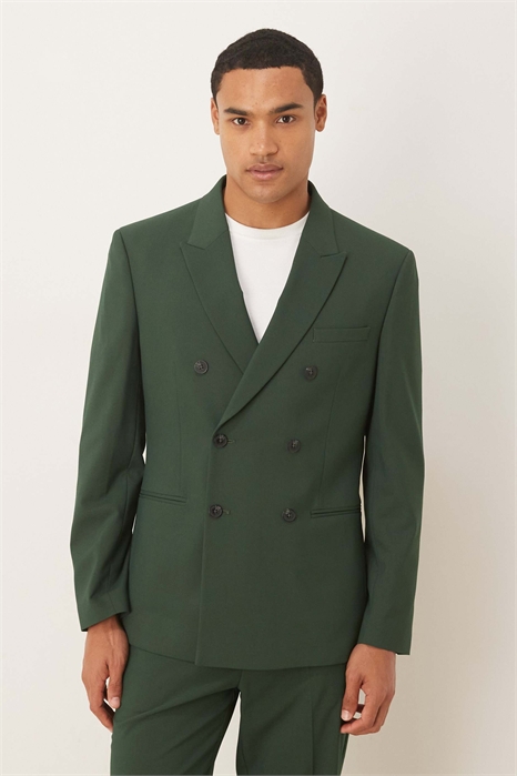 Двубортный приталенный пиджак артикул 148608575