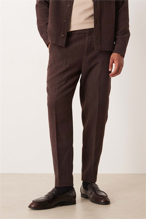 Брюки зауженного кроя из шерсти co-ord артикул 149830477