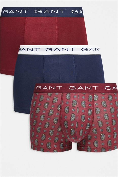 Набор из 3-х плавок с узором «пейсли» и логотипом на поясе артикул 153711988