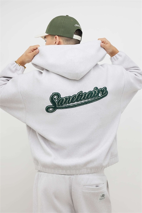 Худи с капюшоном и застежкой-молнией свободного кроя артикул 156297873