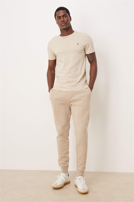 Джоггеры с логотипом в виде значка из двойного трикотажа артикул 152231075