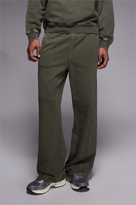 Джоггеры Nebtro с тональным логотипом, прямым кроем и открытым низом co-ord артикул 148444504