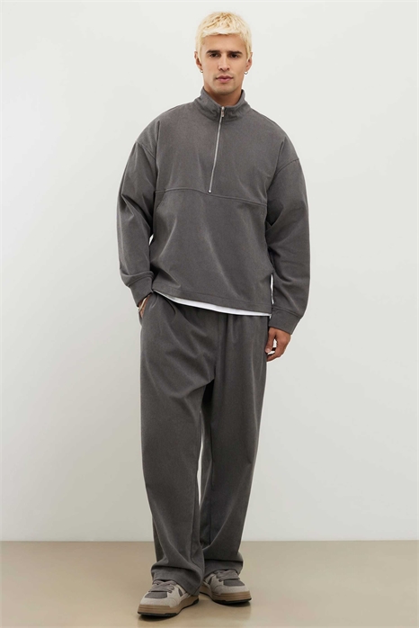 Джоггеры из вельвета с широкими брючинами артикул 156297821