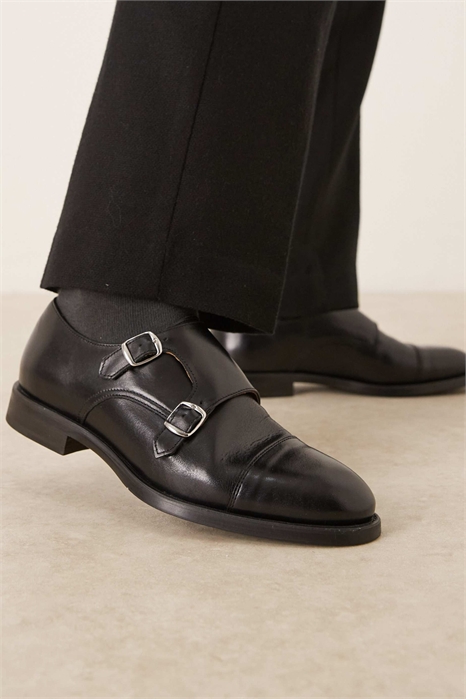 Броги из 100% кожи с пряжками артикул 154714922