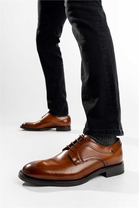 Туфли с шнуровкой на голенище артикул 150092636