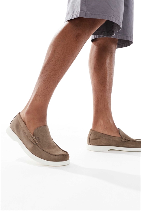 Лоферы Boss Sienne из замши артикул 145571349