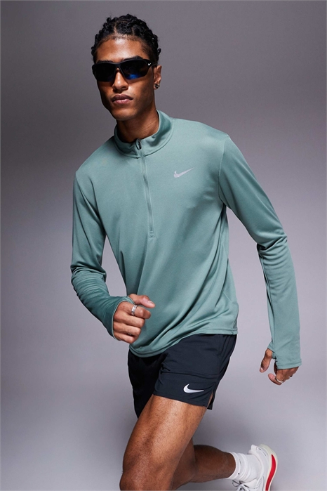 Футболка Pacer Dri-FIT с полузастежкой-молнией и длинными рукавами артикул 142400383