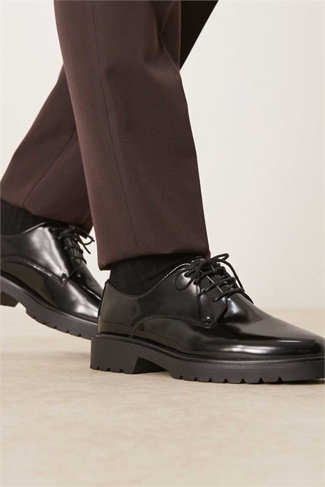 Дерби на шнурках артикул 148033504