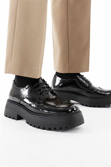 Массивные ботинки на шнурках артикул 147666142