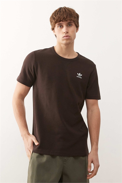 Футболка с вафельным принтом Trefoil Essentials артикул 153630943