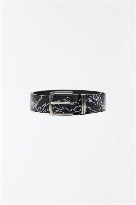 Ремень с принтом артикул 156341123