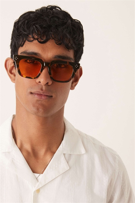 Солидные квадратные солнцезащитные очки премиум-класса артикул 146136890