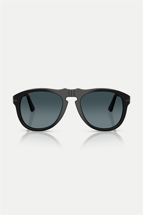 Po0649ne — солнцезащитные очки Total Black Arrow Pilot с поляризованными линзами синего цвета артикул 154191312