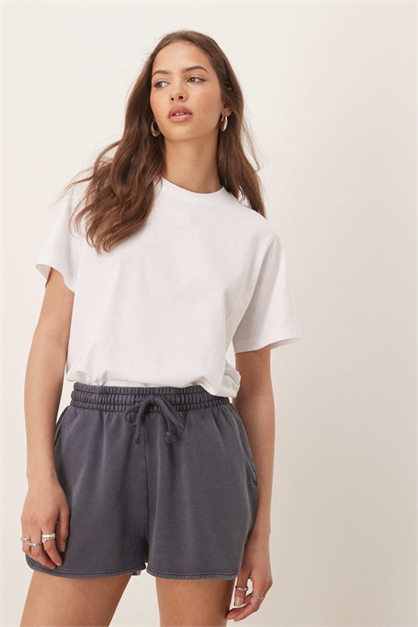 Футболка с круглым вырезом и прямым кроем артикул 144139281