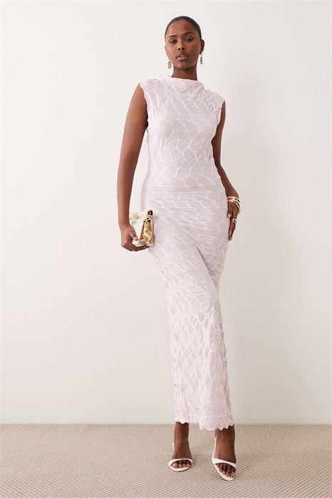 Макси-платье из фактурного джерси артикул 155472544