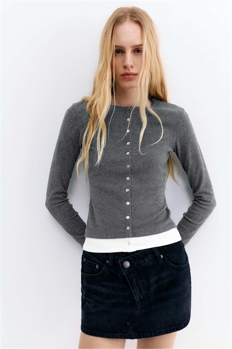 Куртка с мягкими на ощупь пуговицами артикул 156249465