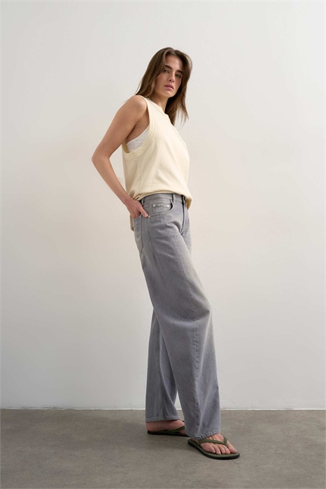 Джинсы-бойфренды с заниженной талией артикул 155002966