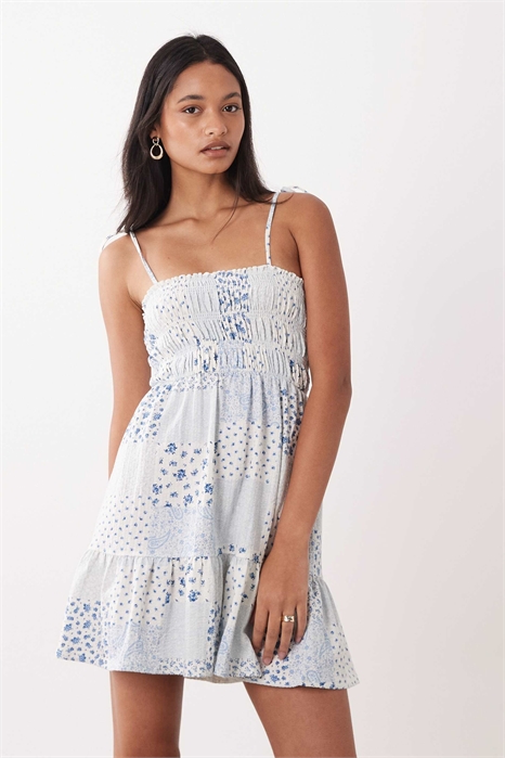 Мини-платье-топ с рюшами артикул 153112947