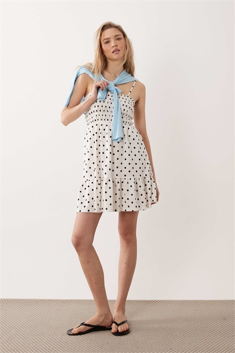 Мини-платье-топ с рюшами артикул 153112944