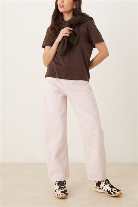 Джинсы с высокой талией и расклешенными брючинами артикул 154010141