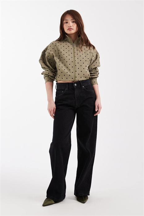 ASOS DESIGN Джинсы «папа» с широкими брючинами, размер Petite артикул 152833244