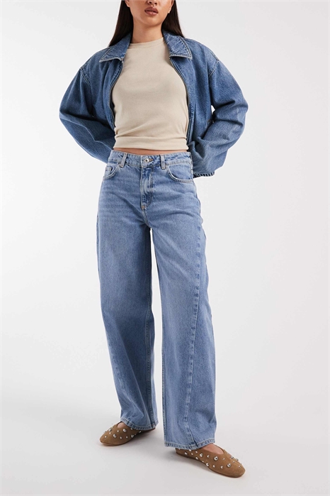 Джинсы с расклешенными брючинами и декоративным швом «Хэмилтон» артикул 154236593