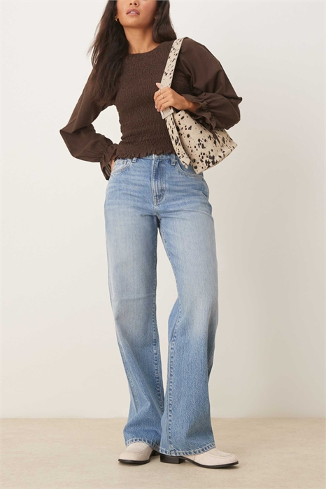 Джинсы Cecilia средней посадки прямого кроя артикул 150175894