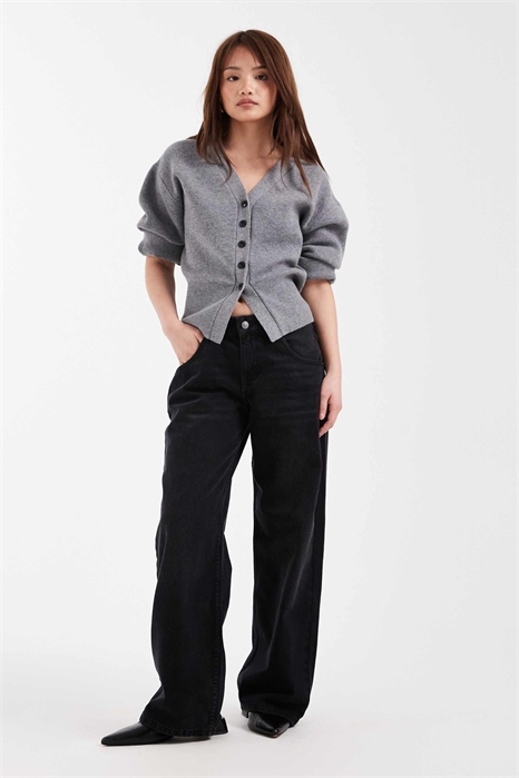 ASOS DESIGN: джинсы свободного кроя с заниженной талией для миниатюрных девушек артикул 154267614