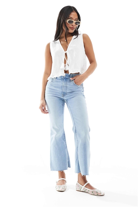 Укороченные джинсы-клёш Petite d78 артикул 150062295