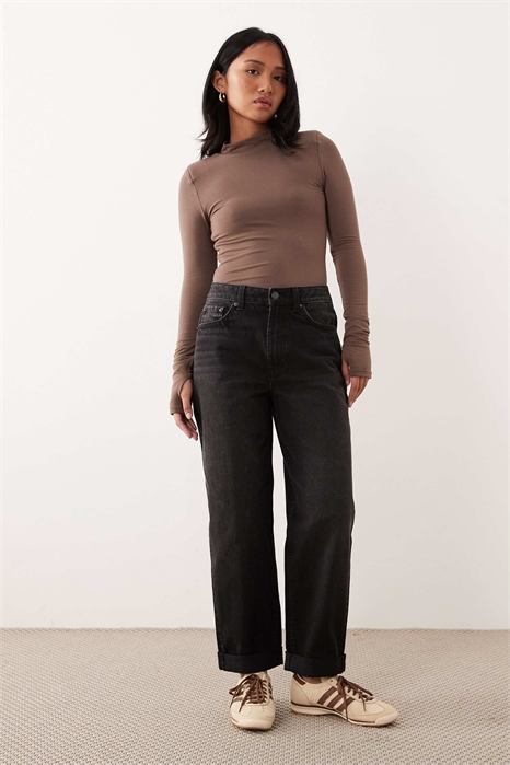 ASOS DESIGN — джинсы-моми с завышенной талией и свободным кроем для миниатюрных девушек артикул 148921133