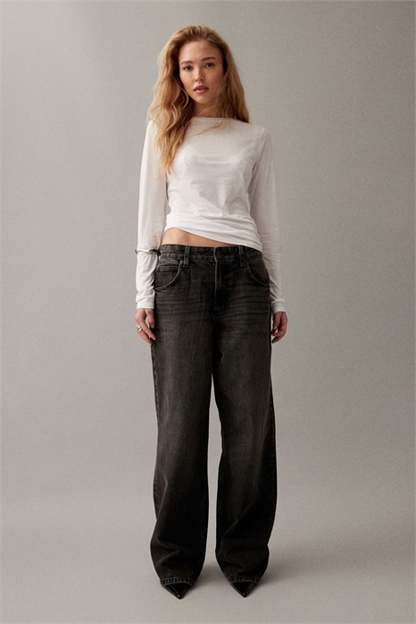 Джинсы свободного кроя с низкой посадкой артикул 135188017