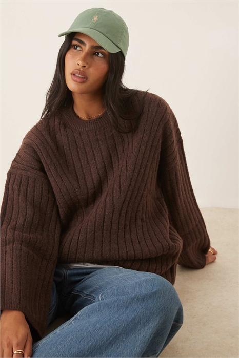 Свитер с круглым вырезом и длинным рукавом артикул 151901202