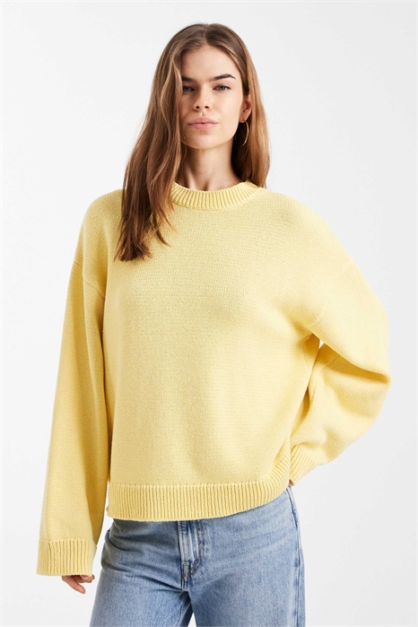 Свитер из хлопковой смеси с широкими рукавами артикул 155672000