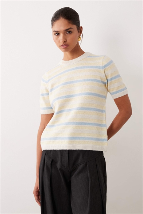 Свитер с короткими рукавами из трикотажа артикул 155574233