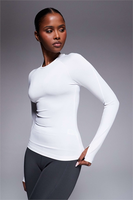 Футболка с длинным рукавом, облегающего кроя, с быстрым высыханием и принтом артикул 151738758
