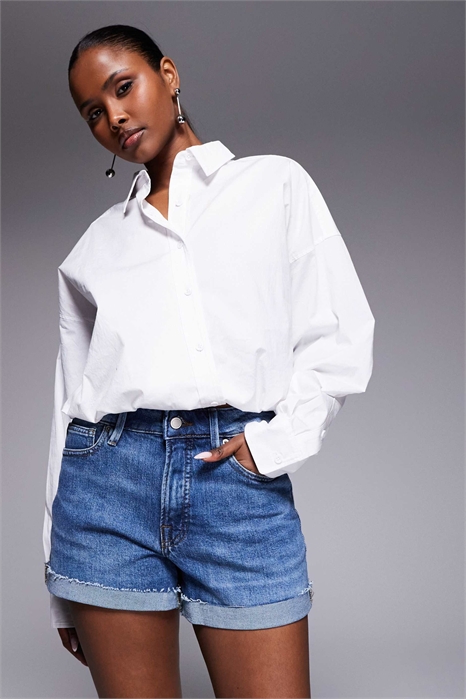 Классные джинсовые шорты для девушки артикул 153147964