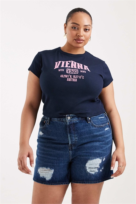 Шорты Plus 501 в стиле «дистресс» артикул 127033628