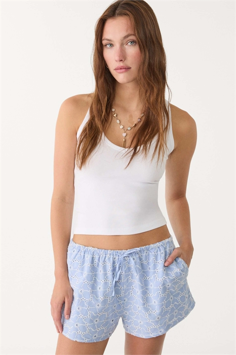 Шорты с контрастной вышивкой артикул 149057633
