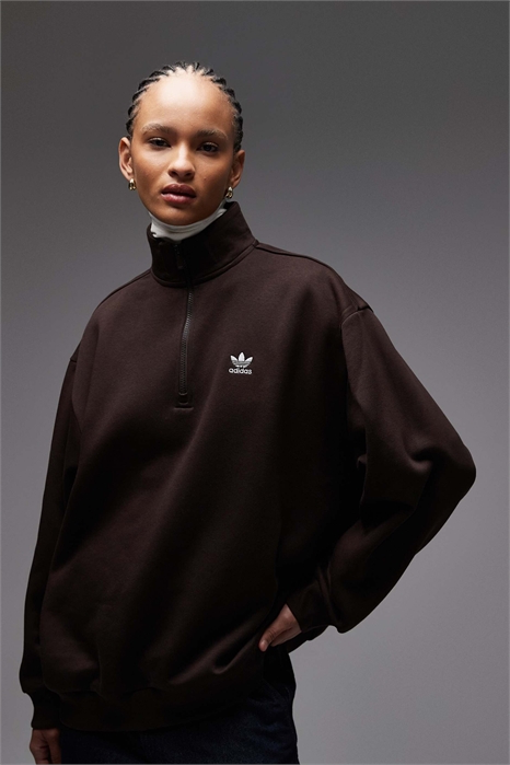 Свитшот Essentials с полузастежкой-молнией артикул 149729317