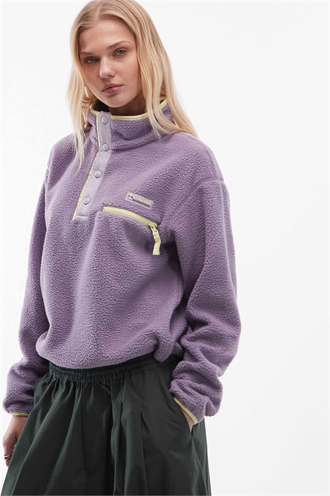 Флисовая кофта Helvetia II с укороченным кроем и полузастежкой артикул 151452350