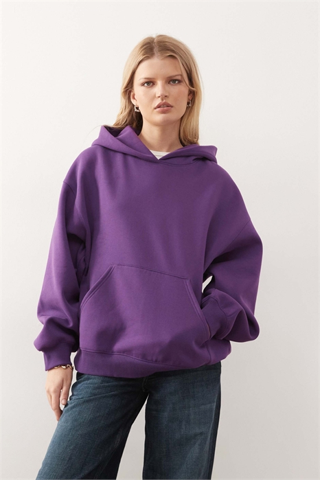 Толстовка с капюшоном из плотного трикотажа большого размера артикул 153576729