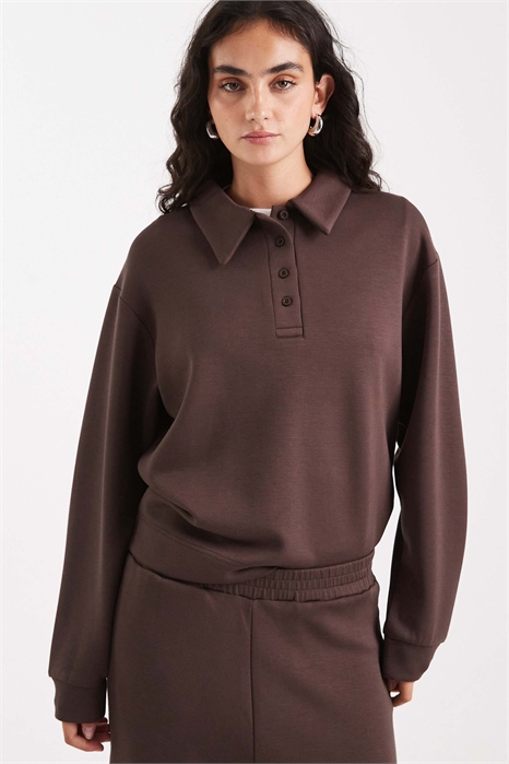 Толстовка с воротником co-ord артикул 149249395