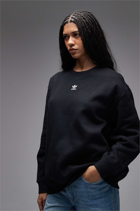 Свитшот свободного кроя с круглым вырезом из коллекции Essentials артикул 149729321