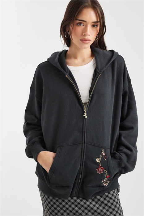 Толстовка с капюшоном для парня с вышивкой артикул 154774147