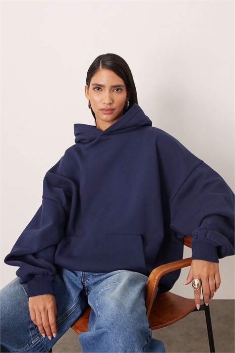 Худи премиум-класса большого размера из плотной ткани артикул 148383183